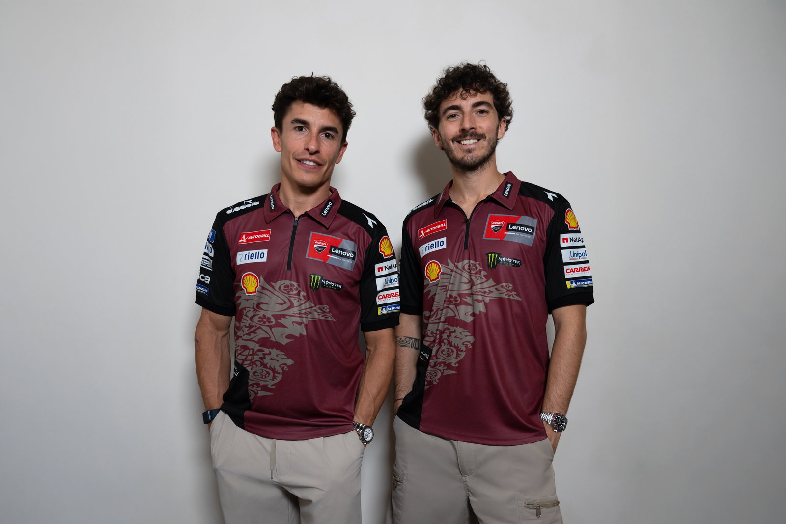 Marc Marquez, Francesco Bagnaia. Credit: Ducati.